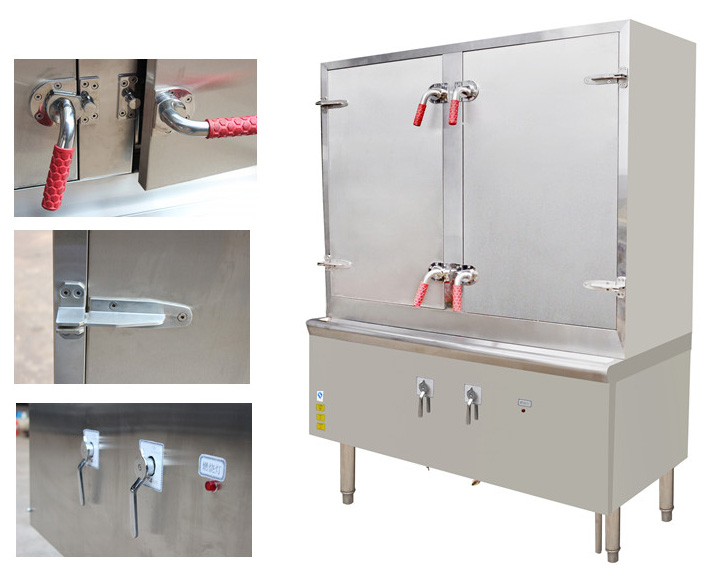 燃气节能双门蒸饭柜