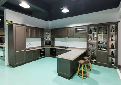 中式不锈钢家庭橱柜