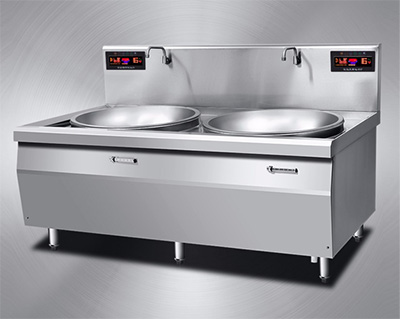 电磁双头大炒炉